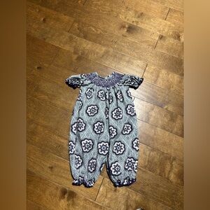 Stelly belly romper girls size 2t purple and grey